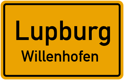 Straßenverzeichnis Lupburg Willenhofen