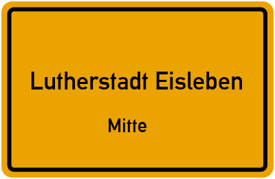 Straßenverzeichnis Lutherstadt Eisleben Mitte