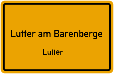 Straßenverzeichnis Lutter am Barenberge Lutter