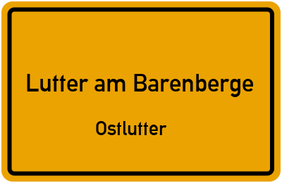Straßenverzeichnis Lutter am Barenberge Ostlutter