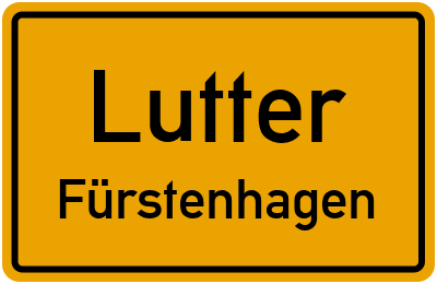 Straßenverzeichnis Lutter Fürstenhagen