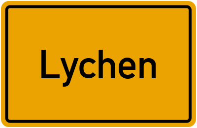 Ortsschild von Stadt Lychen in Brandenburg