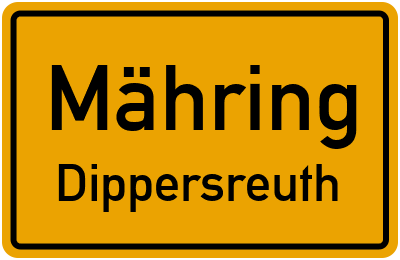 Straßenverzeichnis Mähring Dippersreuth