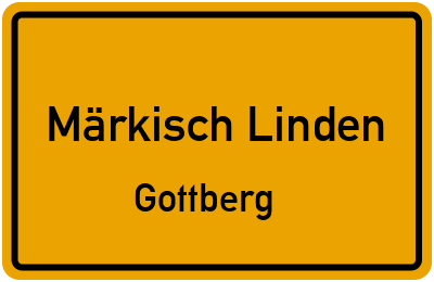 Straßenverzeichnis Märkisch Linden Gottberg
