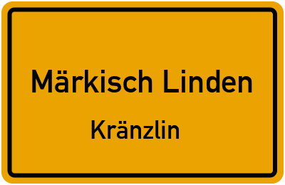 Straßenverzeichnis Märkisch Linden Kränzlin