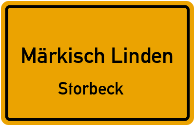 Straßenverzeichnis Märkisch Linden Storbeck