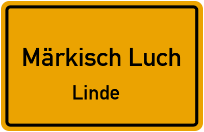 Straßenverzeichnis Märkisch Luch Linde