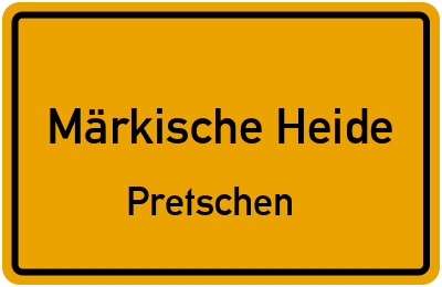 Straßenverzeichnis Märkische Heide Pretschen
