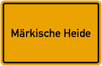 Branchenbuch Märkische Heide, Brandenburg