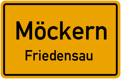 Straßenverzeichnis Möckern Friedensau