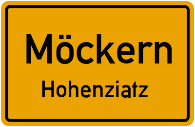 Straßenverzeichnis Möckern Hohenziatz