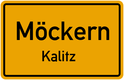 Straßenverzeichnis Möckern Kalitz