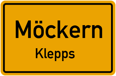 Straßenverzeichnis Möckern Klepps