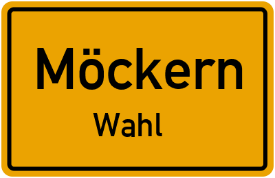 Straßenverzeichnis Möckern Wahl