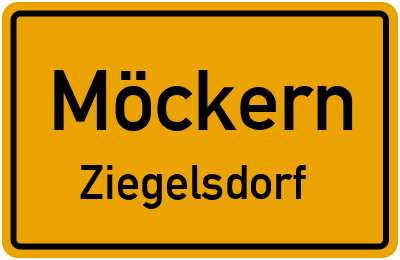 Straßenverzeichnis Möckern Ziegelsdorf