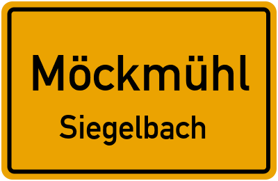 Straßenverzeichnis Möckmühl Siegelbach