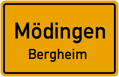 Straßenverzeichnis Mödingen Bergheim