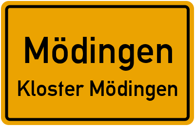 Straßenverzeichnis Mödingen Kloster Mödingen