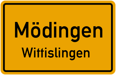 Straßenverzeichnis Mödingen Wittislingen