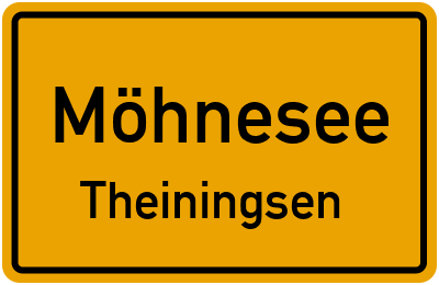 Straßenverzeichnis Möhnesee Theiningsen