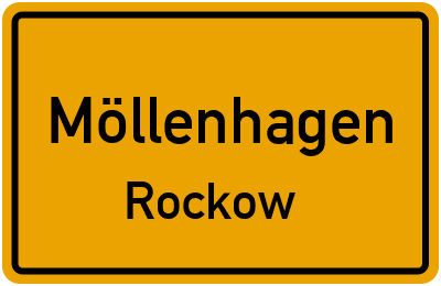 Ortsschild Möllenhagen Rockow