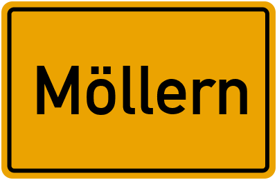 Ortsschild von Gemeinde Möllern in Sachsen-Anhalt