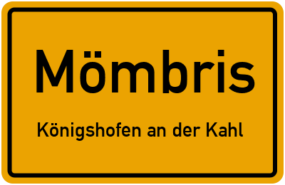 Straßenverzeichnis Mömbris Königshofen an der Kahl