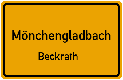 Straßenverzeichnis Mönchengladbach Beckrath