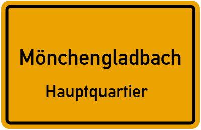Straßenverzeichnis Mönchengladbach Hauptquartier