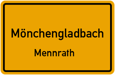Straßenverzeichnis Mönchengladbach Mennrath