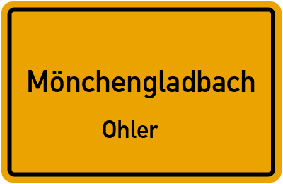 Straßenverzeichnis Mönchengladbach Ohler