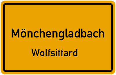 Straßenverzeichnis Mönchengladbach Wolfsittard