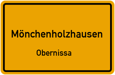 Straßenverzeichnis Mönchenholzhausen Obernissa