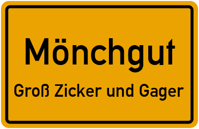 Straßenverzeichnis Mönchgut Groß Zicker und Gager