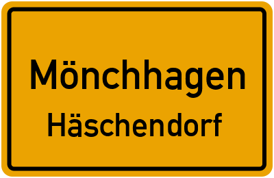 Straßenverzeichnis Mönchhagen Häschendorf