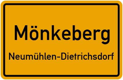 Straßenverzeichnis Mönkeberg Neumühlen-Dietrichsdorf