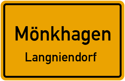 Straßenverzeichnis Mönkhagen Langniendorf