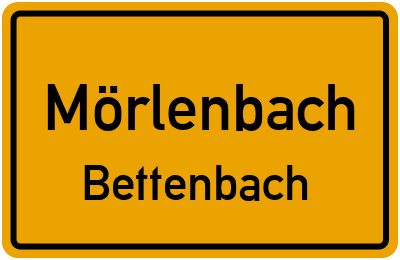 Straßenverzeichnis Mörlenbach Bettenbach