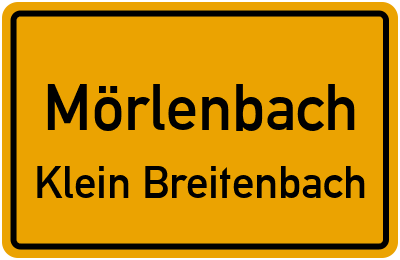 Straßenverzeichnis Mörlenbach Klein Breitenbach