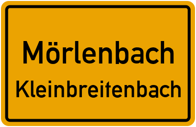 Straßenverzeichnis Mörlenbach Kleinbreitenbach
