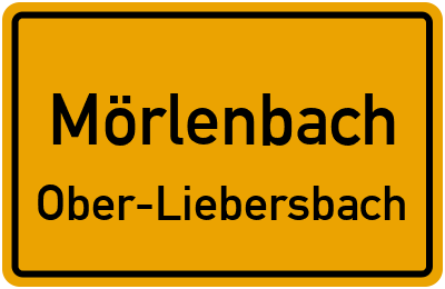 Straßenverzeichnis Mörlenbach Ober-Liebersbach