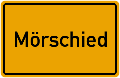 Ortsschild von Gemeinde Mörschied in Rheinland-Pfalz