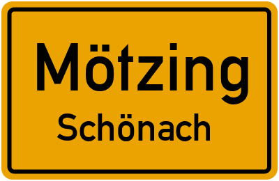 Straßenverzeichnis Mötzing Schönach