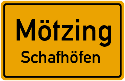 Straßenverzeichnis Mötzing Schafhöfen
