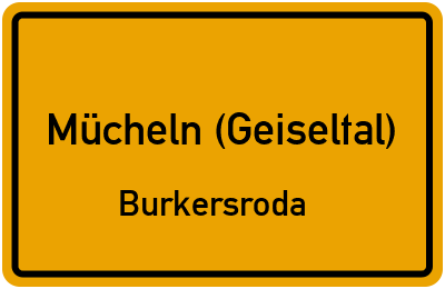 Straßenverzeichnis Mücheln (Geiseltal) Burkersroda