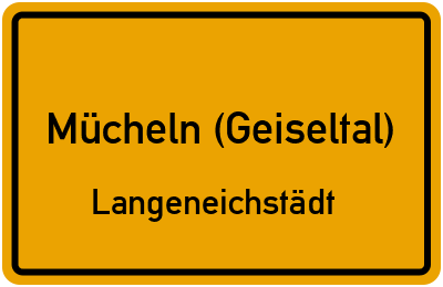 Straßenverzeichnis Mücheln (Geiseltal) Langeneichstädt