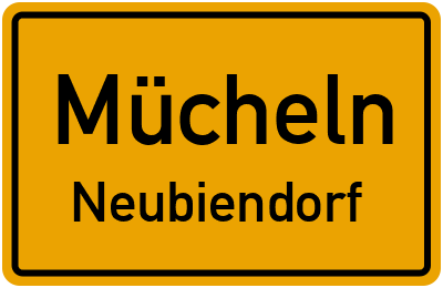 Straßenverzeichnis Mücheln Neubiendorf