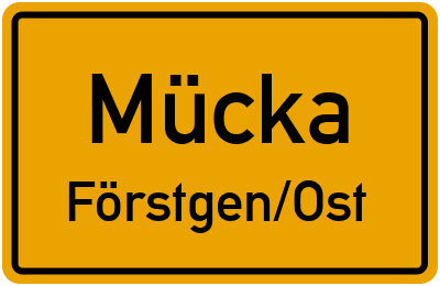 Straßenverzeichnis Mücka Förstgen/Ost
