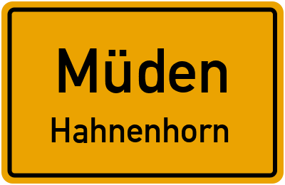 Straßenverzeichnis Müden Hahnenhorn