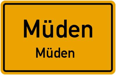 Straßenverzeichnis Müden Müden